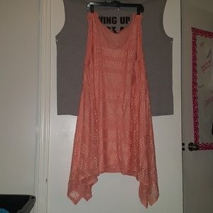 Torrid Pink Lace Dress